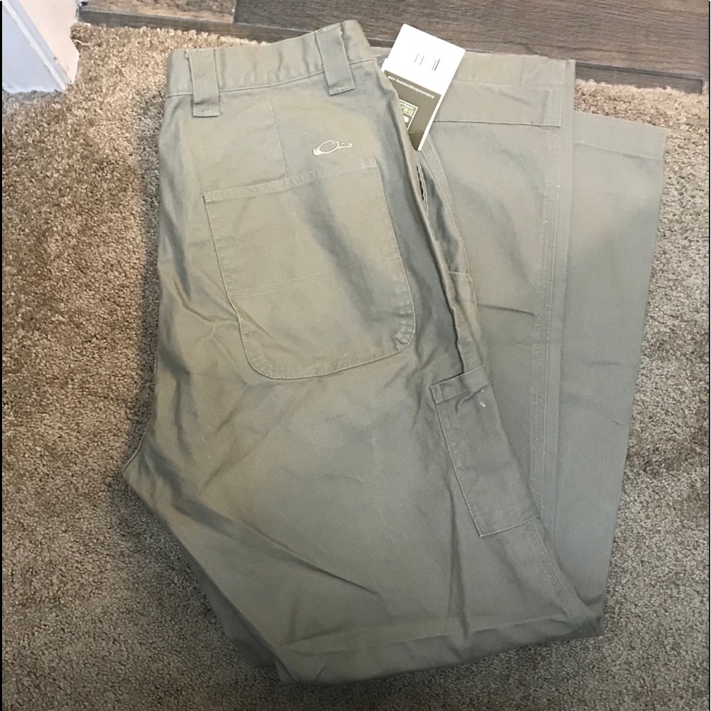 DRAKE canvas khaki pants